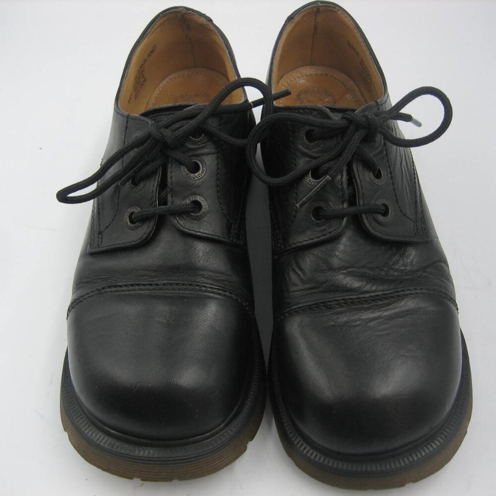 Dr. Martens Vintage Black Leather  Derby Oxford 8309 England Women’s UK 6  US 8 - Picture 2 of 13
